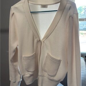 AYR Cream Cardigan Sweater
